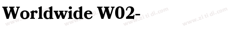 Worldwide W02字体转换